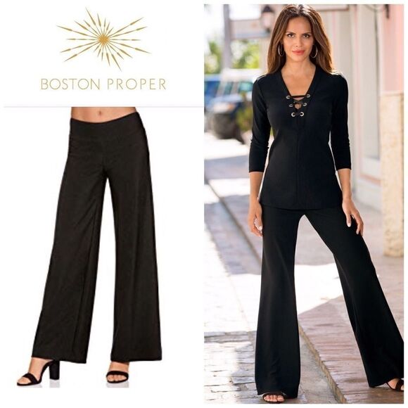 New. Wide leg travel pants. NWOT - Picture 1 of 8